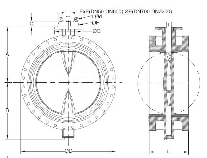 Flanged Butterfly Valve